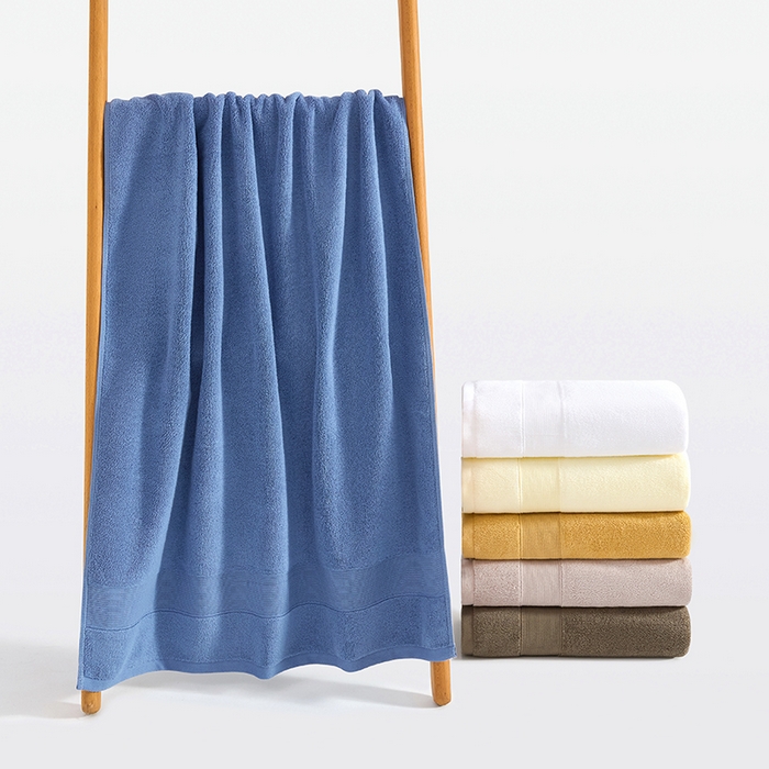 91家纺网 家纺一手货源 找家纺 棠薇家纺 2025新款素色全棉股纱毛巾浴巾套巾纯色 纯棉浴巾毛巾民宿宾馆酒店 毛巾-海茵蓝 毛巾 74*35cm