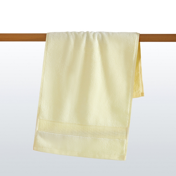棠薇家纺 2025新款素色全棉股纱毛巾浴巾套巾纯色 纯棉浴巾毛巾民宿宾馆酒店 毛巾-奶酪黄 毛巾 74*35cm
