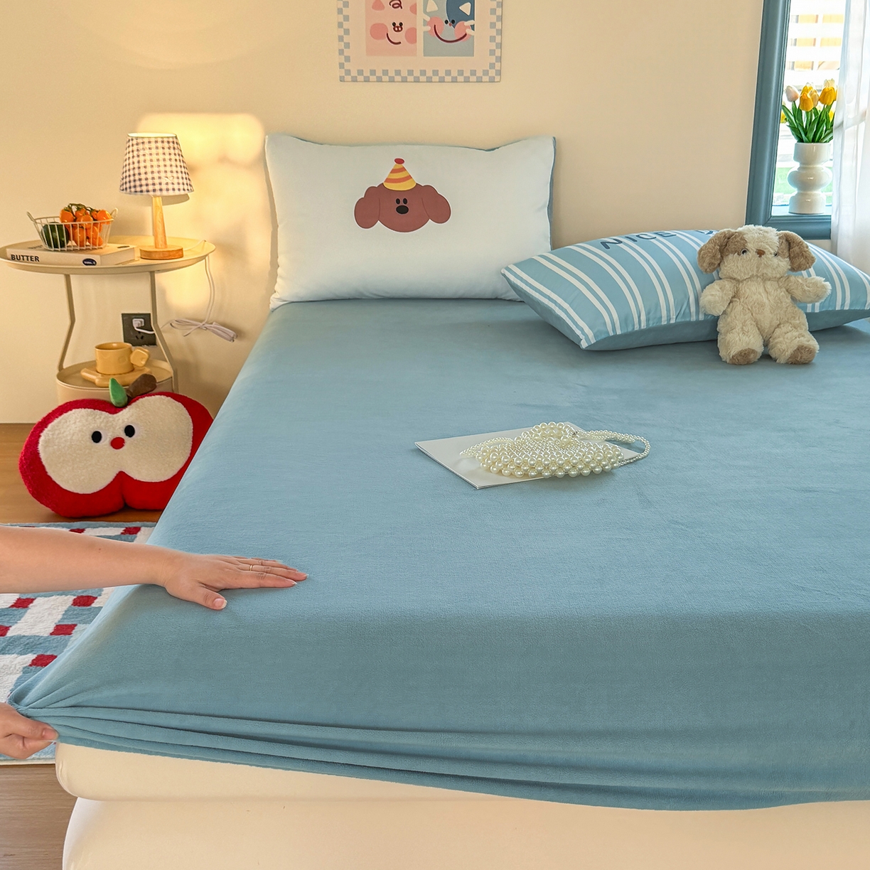 91家纺网 家纺一手货源 找家纺 （总）十一家居 2025新款A类原创设计数码大版卡通印花四件套-绒宠系列