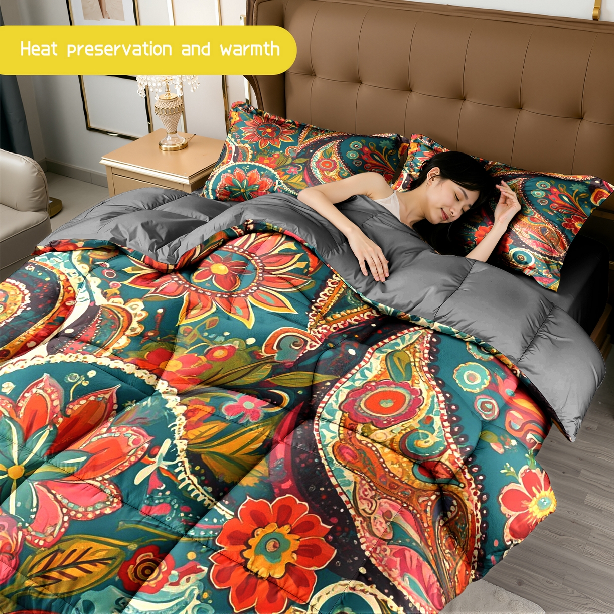 91家纺网 家纺一手货源 找家纺 （总）合纵跨境工厂 一件定制pod模式跨境被子90G水洗棉被芯单品三件套一件代发希音集采亚马逊速卖通-24小时内发货