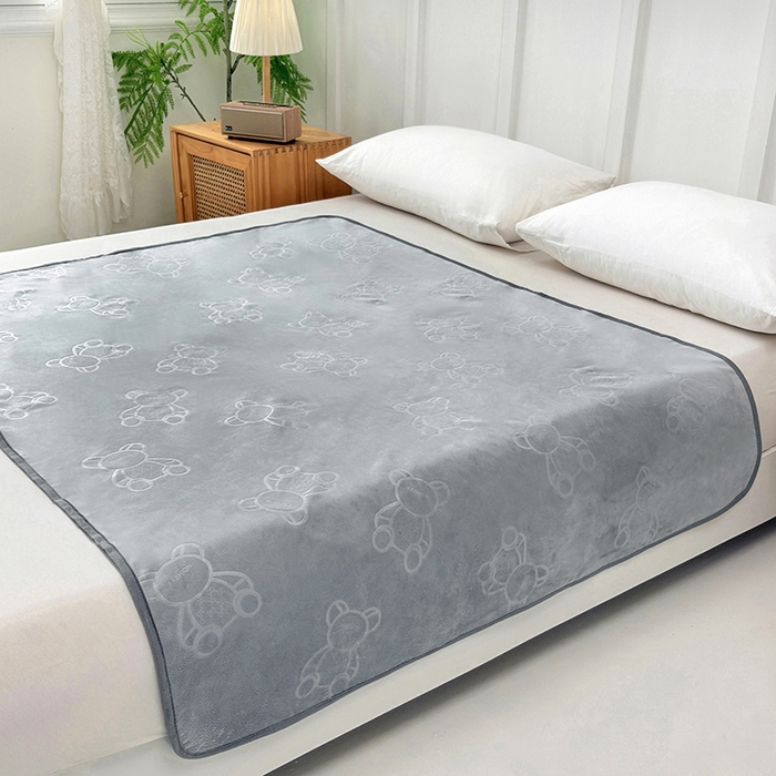 91家纺网 家纺一手货源 找家纺 （总）茗婷家纺 2025新款牛奶绒防水床单隔尿垫供跨境外贸亚马逊秋冬热款