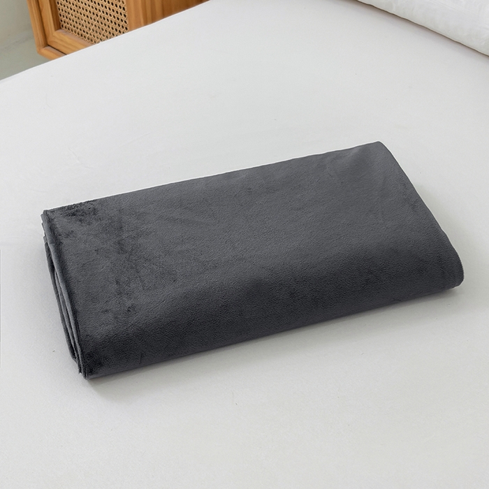 91家纺网 家纺一手货源 找家纺 茗婷家纺 2025新款牛奶绒防水床单隔尿垫供跨境外贸亚马逊秋冬热款 深灰色