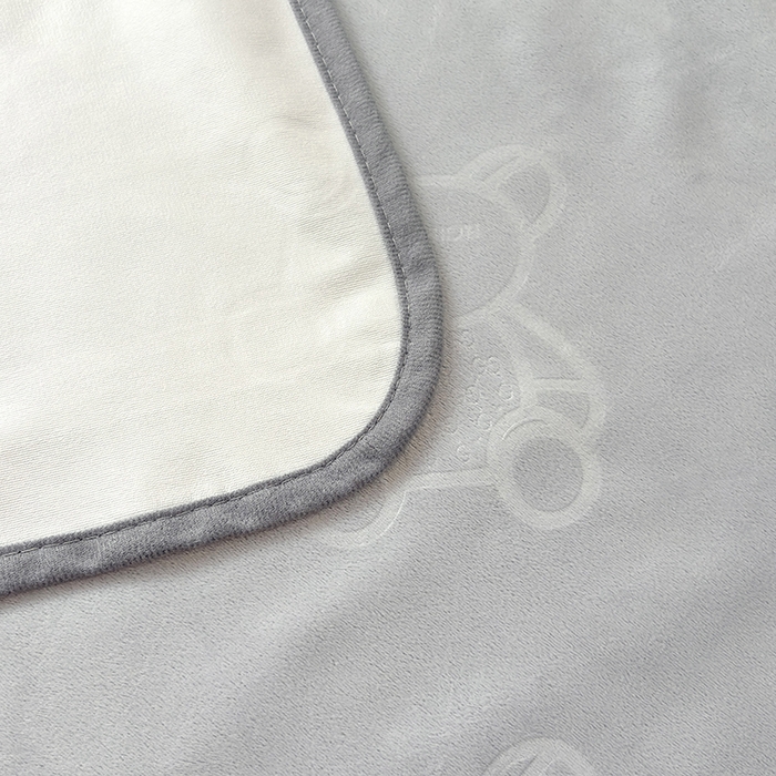 91家纺网 家纺一手货源 找家纺 茗婷家纺 2025新款牛奶绒防水床单隔尿垫供跨境外贸亚马逊秋冬热款 浅灰色