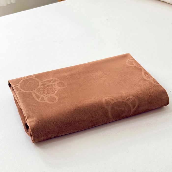 91家纺网 家纺一手货源 找家纺 茗婷家纺 2025新款牛奶绒防水床单隔尿垫供跨境外贸亚马逊秋冬热款 咖啡色