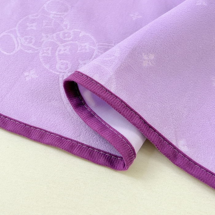 91家纺网 家纺一手货源 找家纺 茗婷家纺 2025新款牛奶绒防水床单隔尿垫供跨境外贸亚马逊秋冬热款 丁香紫