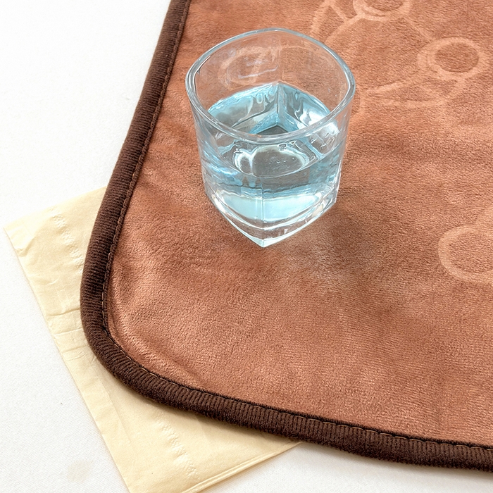 91家纺网 家纺一手货源 找家纺 茗婷家纺 2025新款牛奶绒防水床单隔尿垫供跨境外贸亚马逊秋冬热款 咖啡色