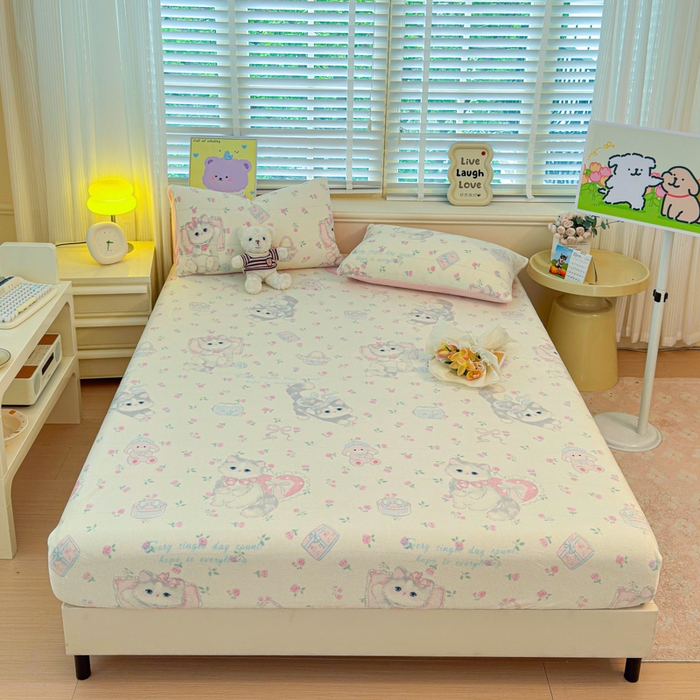 91家纺网 家纺一手货源 找家纺 （总）慕澄家纺 2025新款牛奶绒印花床笠床笠单品