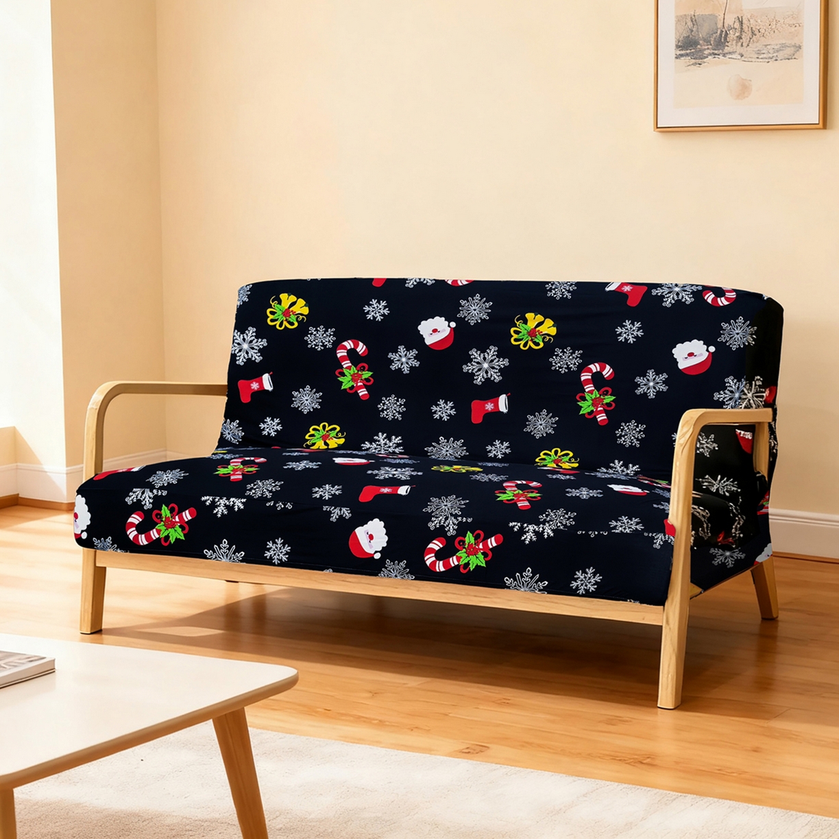 91家纺网 家纺一手货源 找家纺 （总）壹零特色家纺 2025新款印花款实木多人沙发椅套