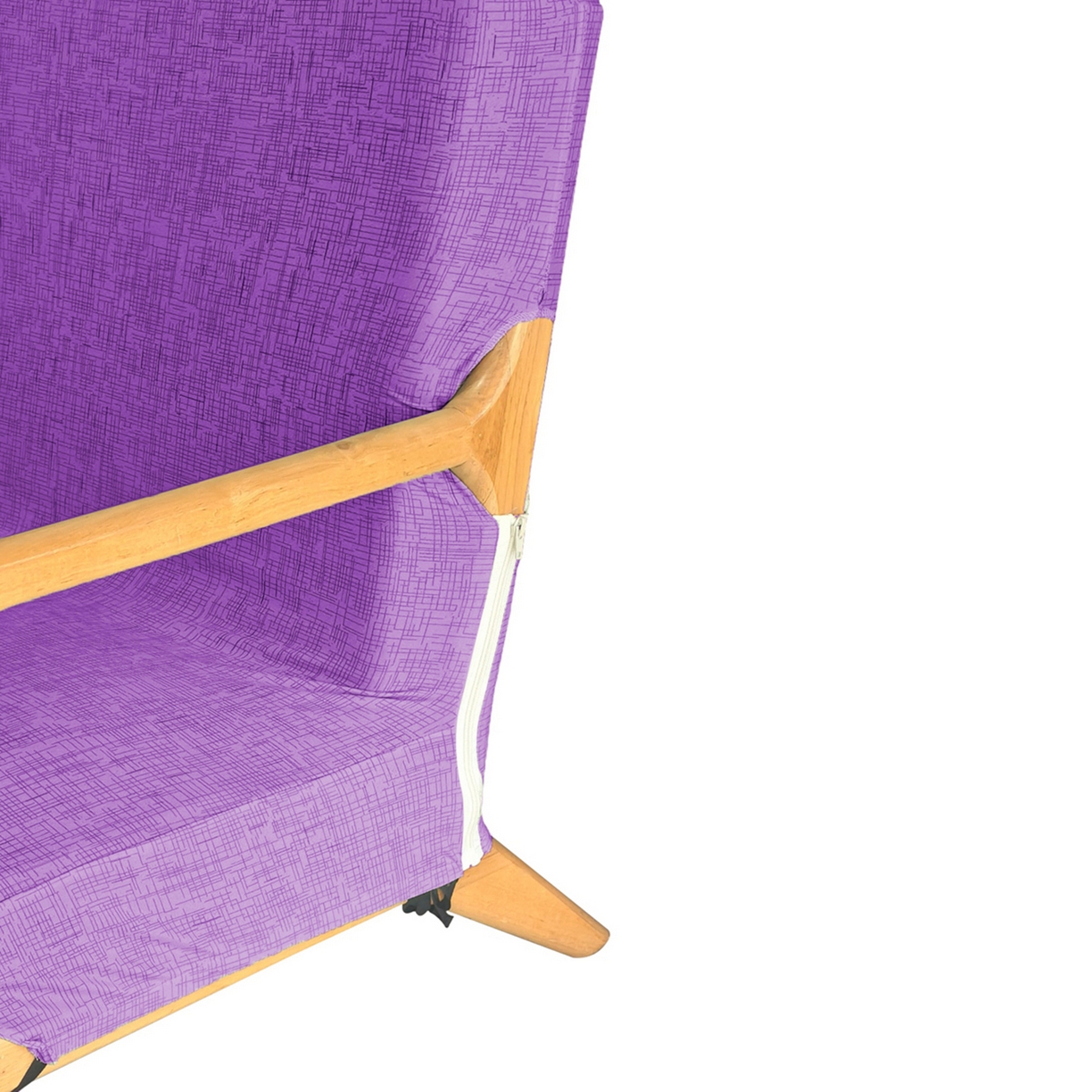 91家纺网 家纺一手货源 找家纺 壹零特色家纺 2025新款印花款实木多人沙发椅套 亚麻纹紫色