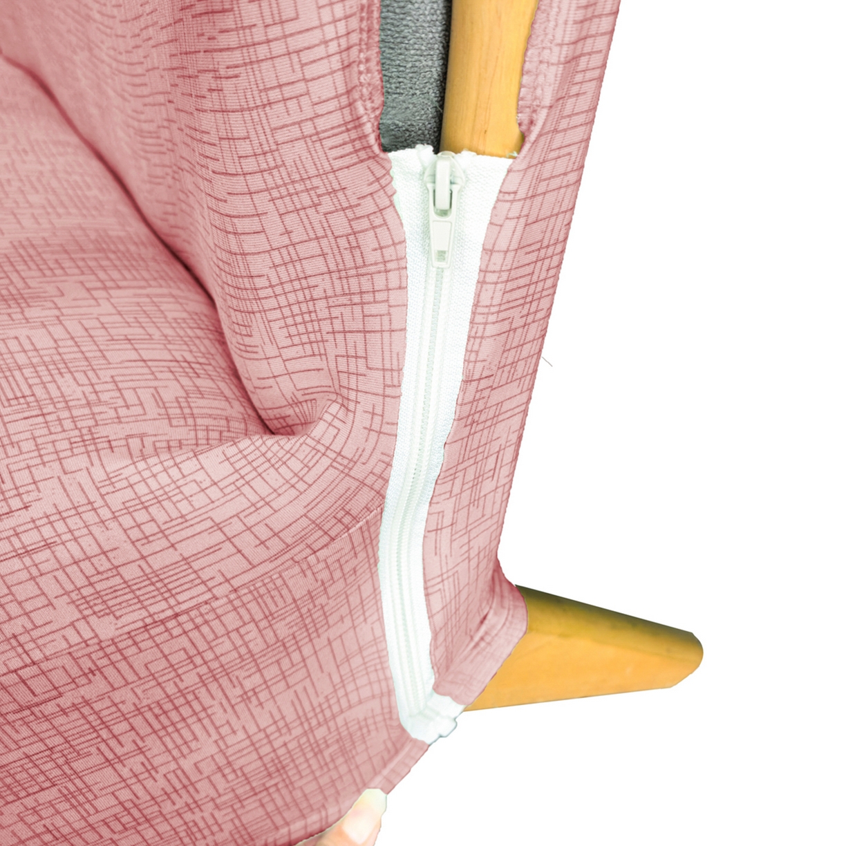 91家纺网 家纺一手货源 找家纺 壹零特色家纺 2025新款印花款实木多人沙发椅套 亚麻纹红棕