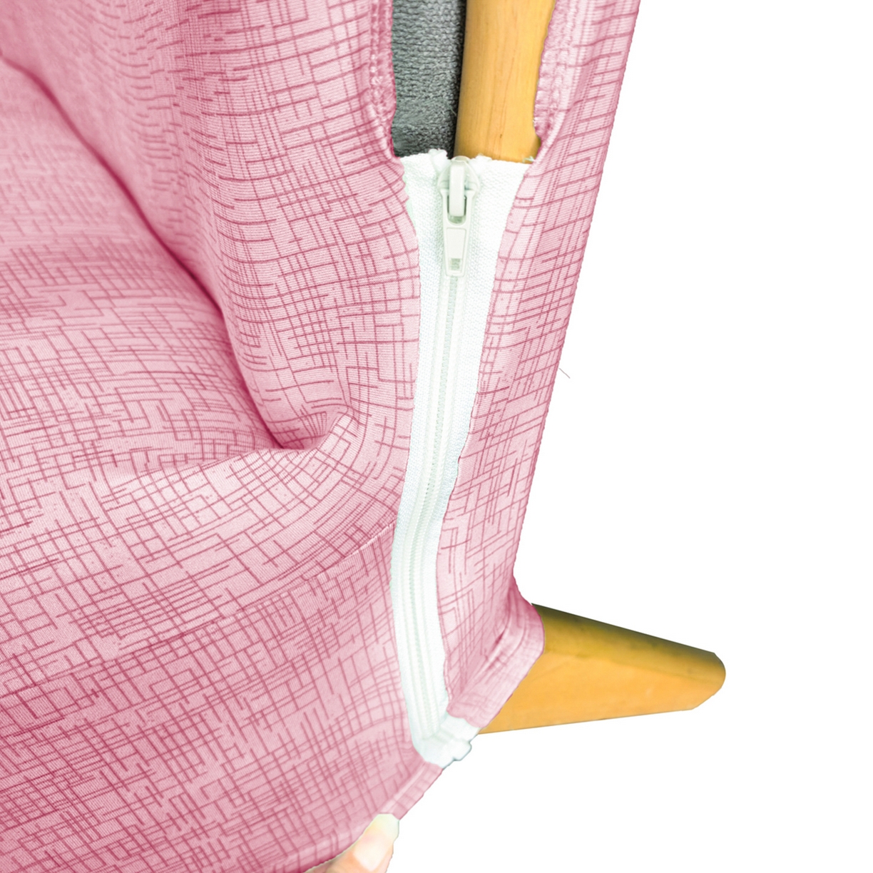 91家纺网 家纺一手货源 找家纺 壹零特色家纺 2025新款印花款实木多人沙发椅套 亚麻纹粉色