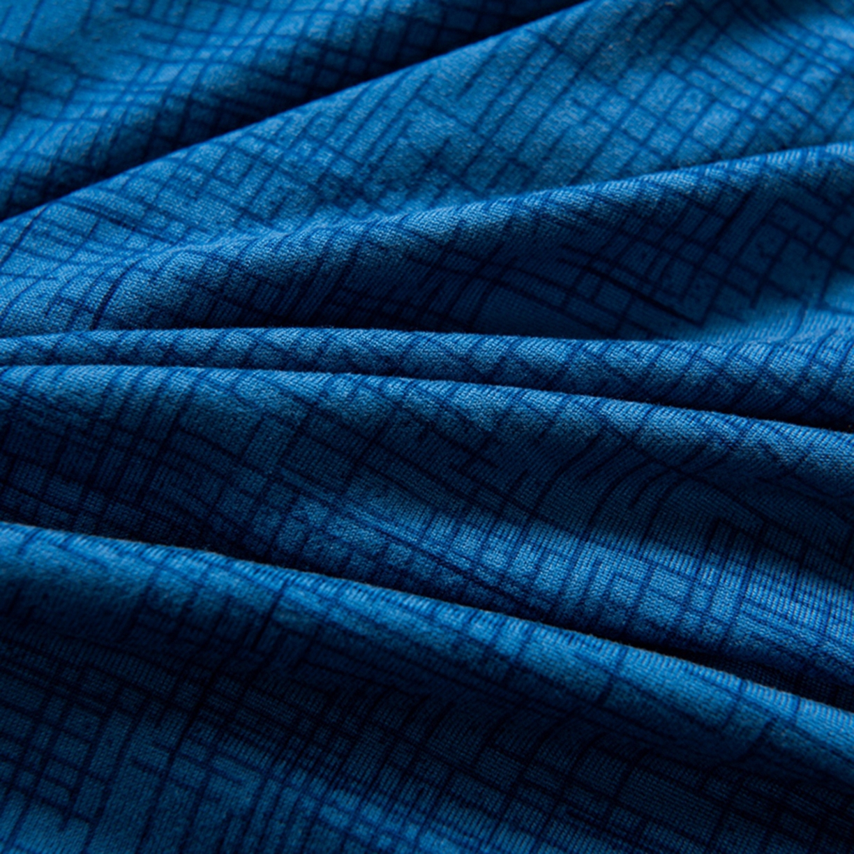 91家纺网 家纺一手货源 找家纺 壹零特色家纺 2025新款印花款实木多人沙发椅套 亚麻纹深蓝