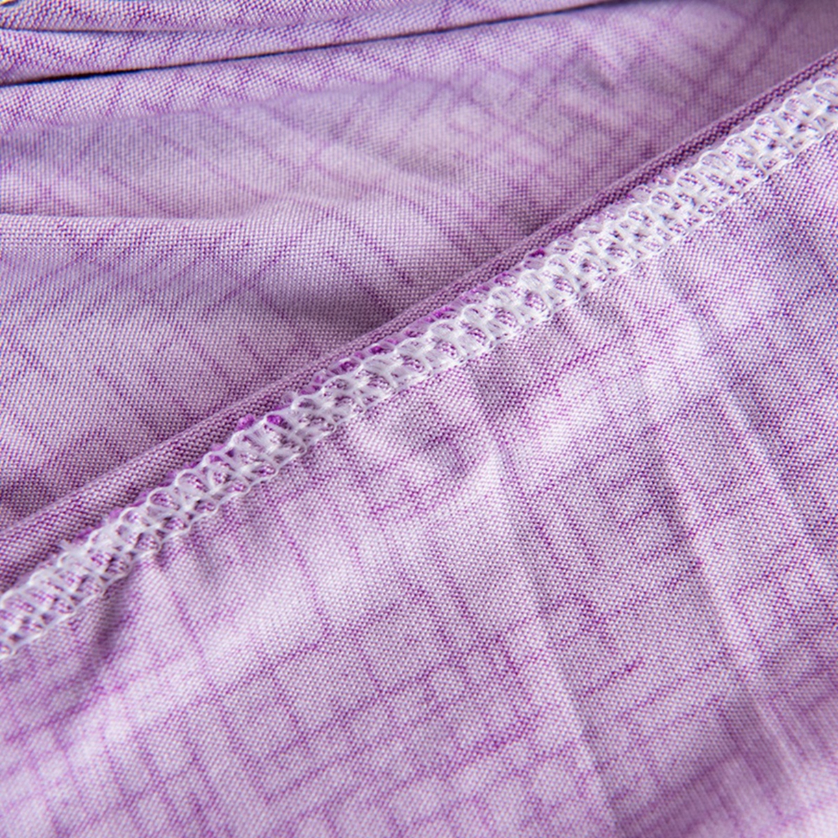 91家纺网 家纺一手货源 找家纺 壹零特色家纺 2025新款印花款实木多人沙发椅套 亚麻纹紫色