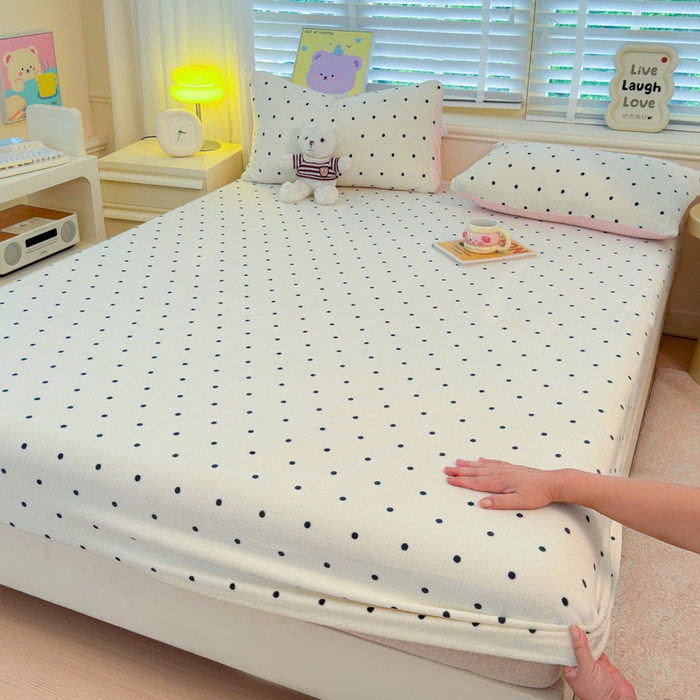 91家纺网 家纺一手货源 找家纺 （总）慕澄家纺 2025新款牛奶绒印花床笠床笠单品