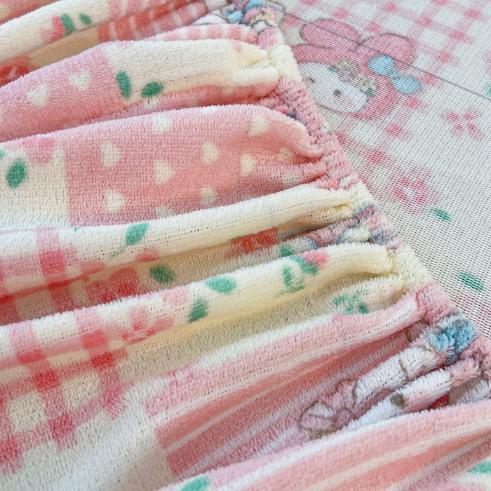 91家纺网 家纺一手货源 找家纺 慕澄家纺 2025新款牛奶绒印花床笠床笠单品 床笠-格子小猫