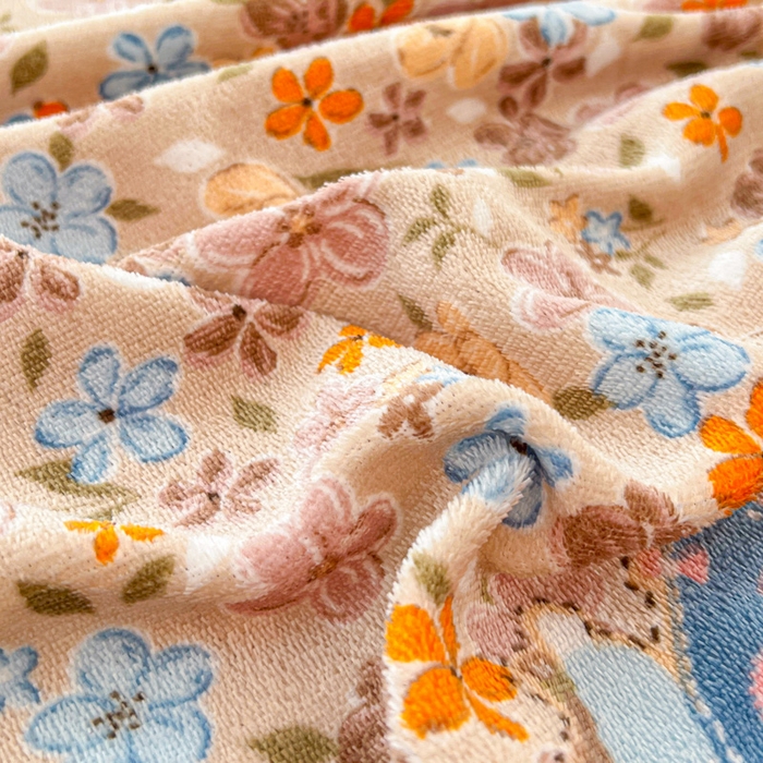 91家纺网 家纺一手货源 找家纺 慕澄家纺 2025新款牛奶绒印花床笠床笠单品 床笠-咖系小女孩