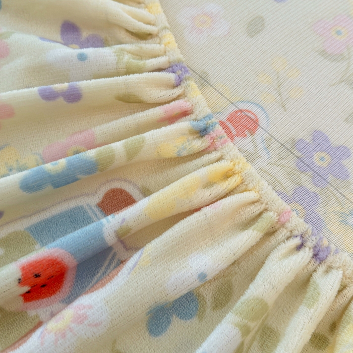 91家纺网 家纺一手货源 找家纺 慕澄家纺 2025新款牛奶绒印花床笠床笠单品 床笠-快乐卡皮