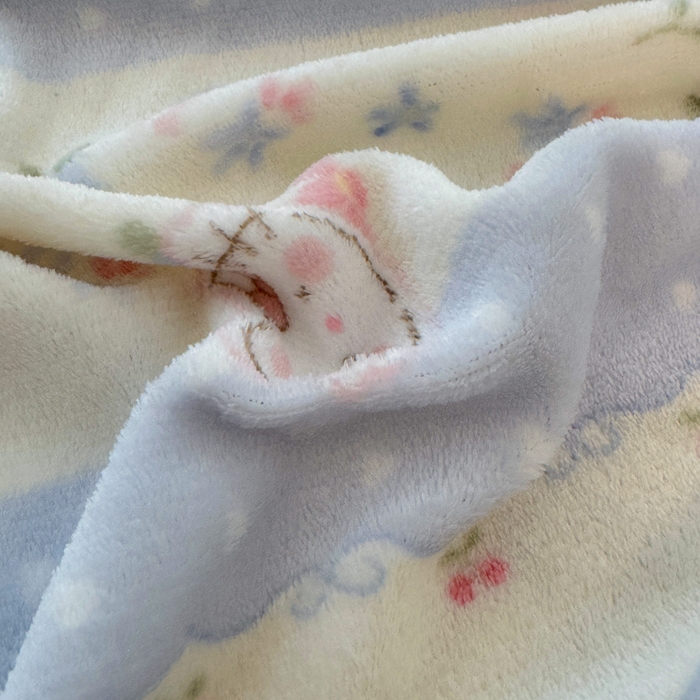 91家纺网 家纺一手货源 找家纺 慕澄家纺 2025新款牛奶绒印花床笠床笠单品 床笠-蓝条凯蒂