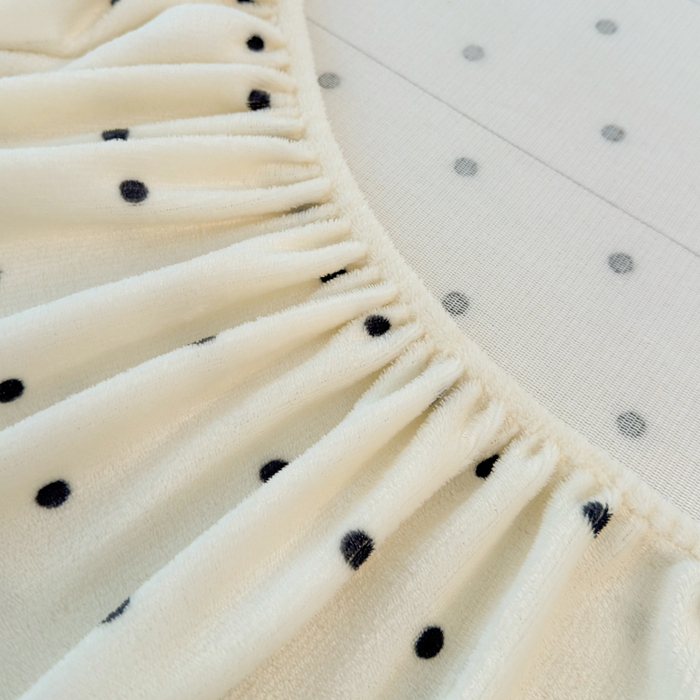 91家纺网 家纺一手货源 找家纺 慕澄家纺 2025新款牛奶绒印花床笠床笠单品 床笠-浪漫波点