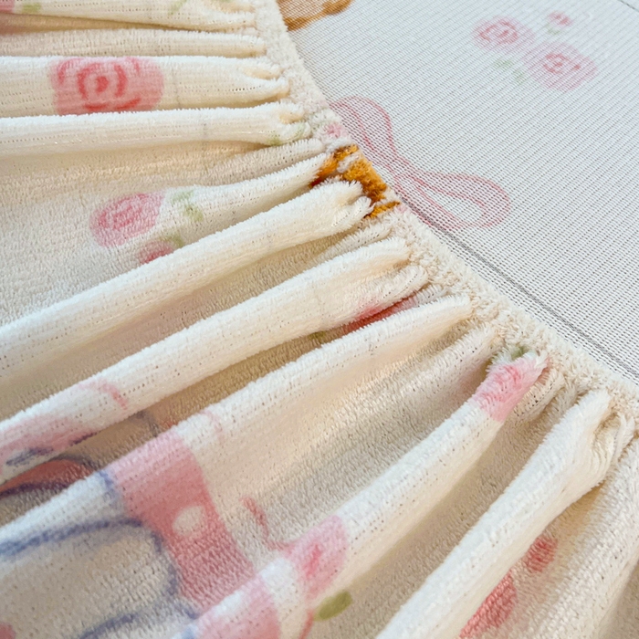 91家纺网 家纺一手货源 找家纺 慕澄家纺 2025新款牛奶绒印花床笠床笠单品 床笠-碎花小汪