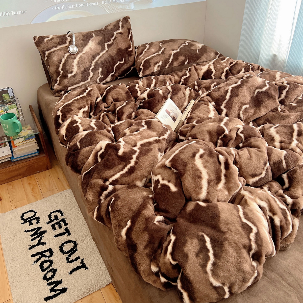 91家纺网 家纺一手货源 找家纺 （总）顾里家纺 2025新款美拉德兔毛四件套