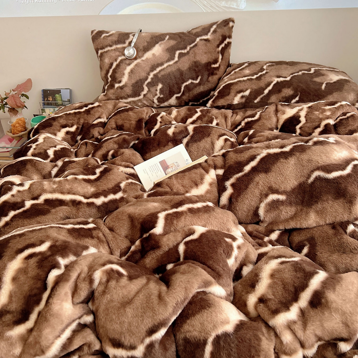 91家纺网 家纺一手货源 找家纺 （总）顾里家纺 2025新款美拉德兔毛四件套