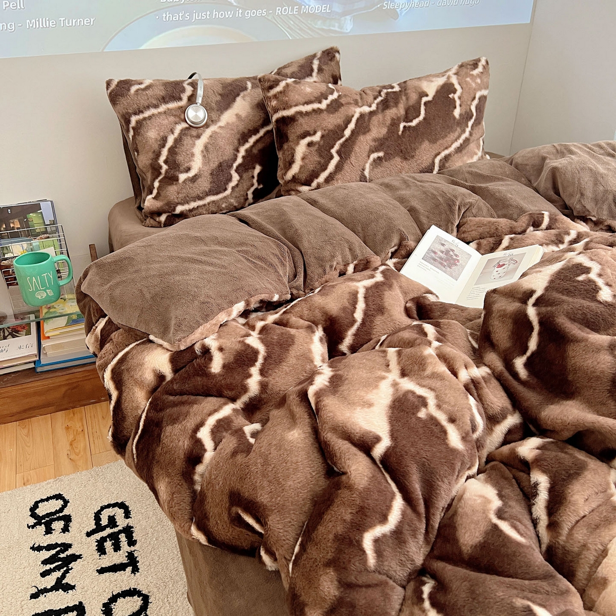 91家纺网 家纺一手货源 找家纺 （总）顾里家纺 2025新款美拉德兔毛四件套