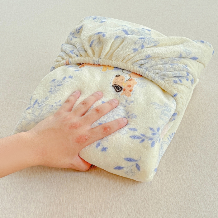 91家纺网 家纺一手货源 找家纺 慕澄家纺 2025新款牛奶绒印花床笠床笠单品 床笠-小美好