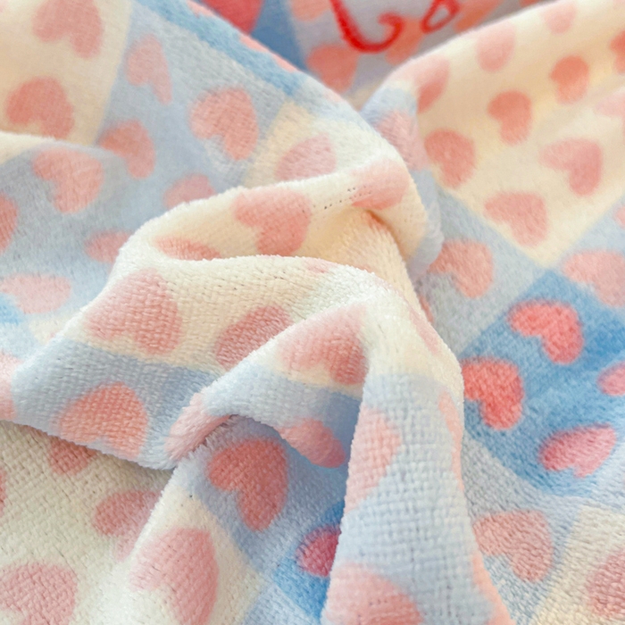 91家纺网 家纺一手货源 找家纺 慕澄家纺 2025新款牛奶绒印花床笠床笠单品 床笠-心心相印