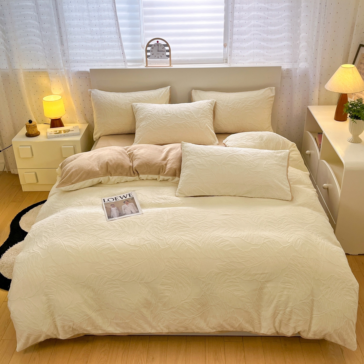 91家纺网 家纺一手货源 找家纺 （总）如一 2025新款3D雕花牛奶绒单被套