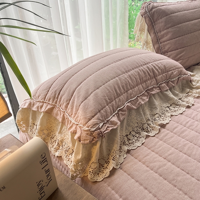 91家纺网 家纺一手货源 找家纺 桂雅居 2025新款植物再生棉麻法式数码印花懒人被被子被芯 秋意-红