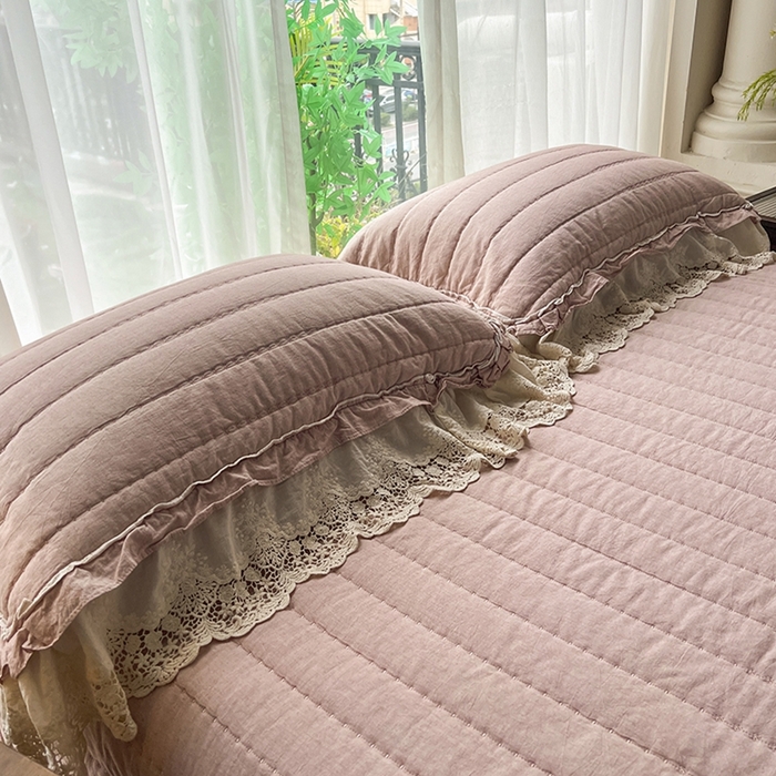 91家纺网 家纺一手货源 找家纺 桂雅居 2025新款植物再生棉麻法式数码印花懒人被被子被芯 秋意-红