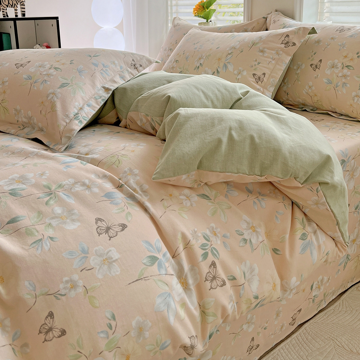 91家纺网 家纺一手货源 找家纺 （总）依庭 2025新款高克重全棉纯棉磨毛印花单被套