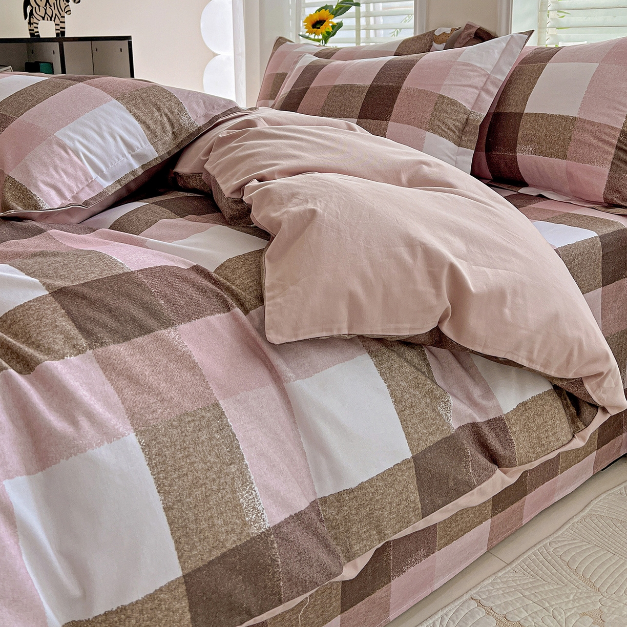 91家纺网 家纺一手货源 找家纺 （总）依庭 2025新款高克重全棉纯棉磨毛印花单被套