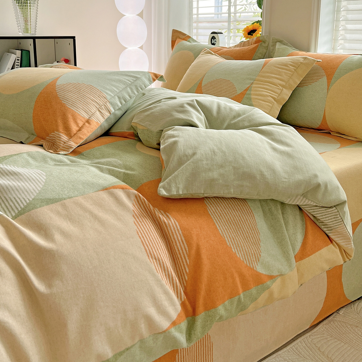 91家纺网 家纺一手货源 找家纺 （总）依庭 2025新款高克重全棉纯棉磨毛印花单被套