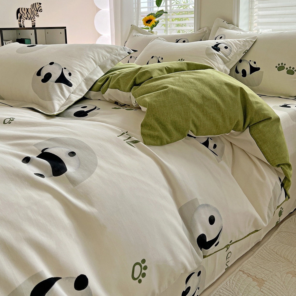 91家纺网 家纺一手货源 找家纺 （总）依庭 2025新款高克重全棉纯棉磨毛印花单被套