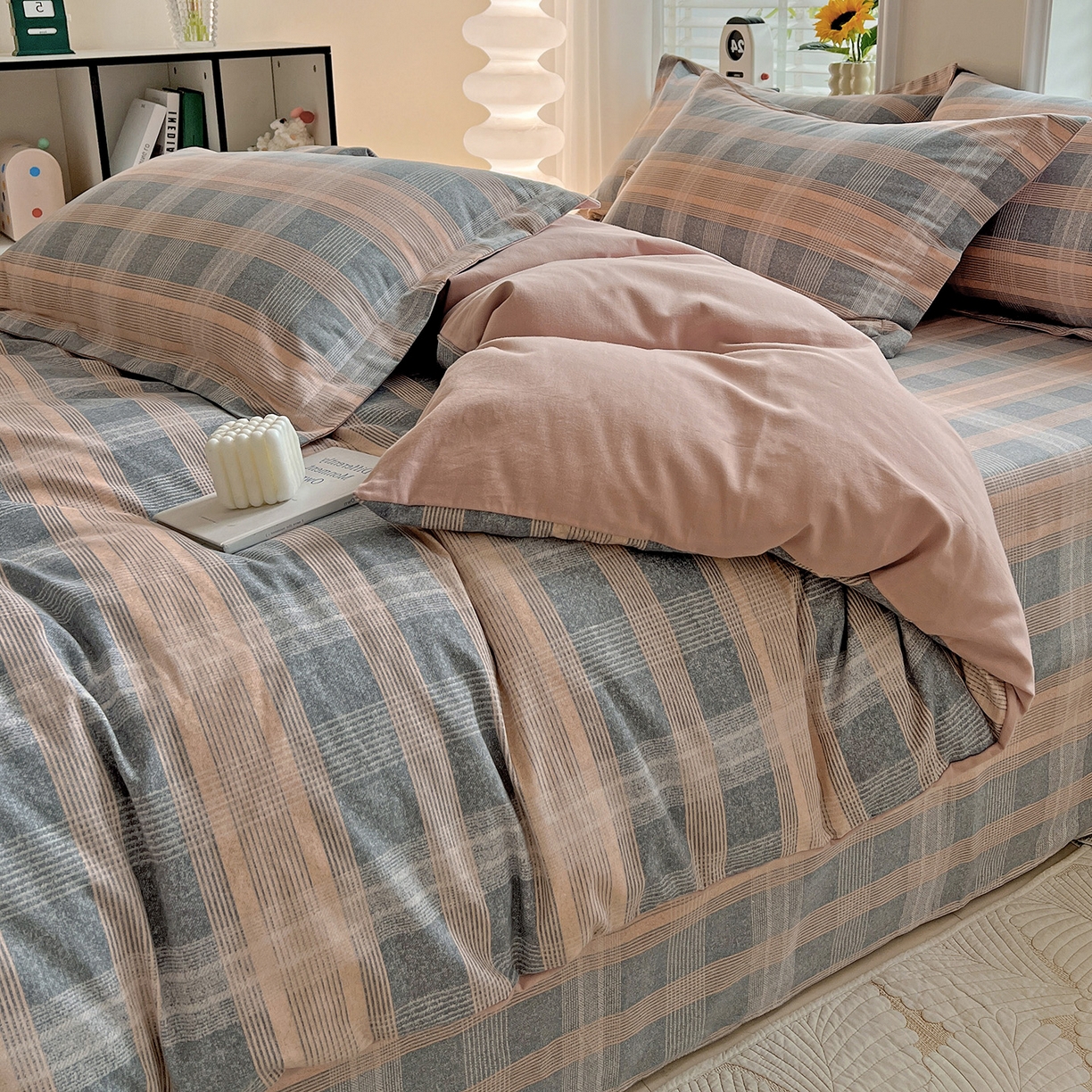 91家纺网 家纺一手货源 找家纺 （总）依庭 2025新款高克重全棉纯棉磨毛印花单被套