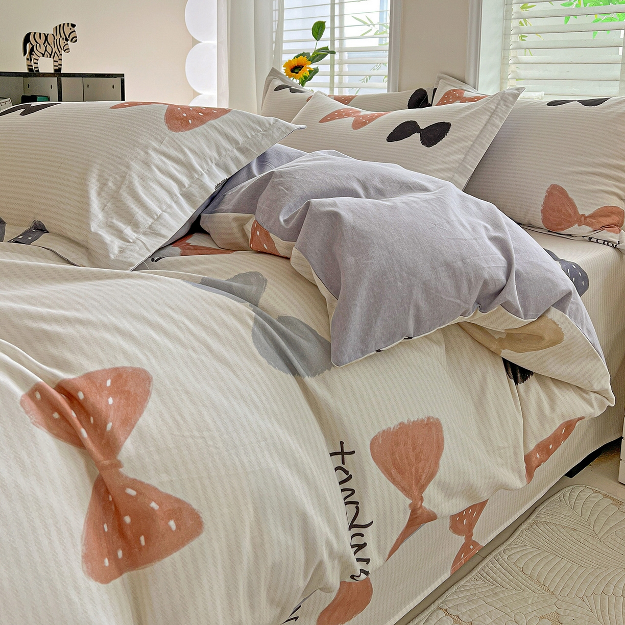 91家纺网 家纺一手货源 找家纺 （总）依庭 2025新款高克重全棉纯棉磨毛印花单被套