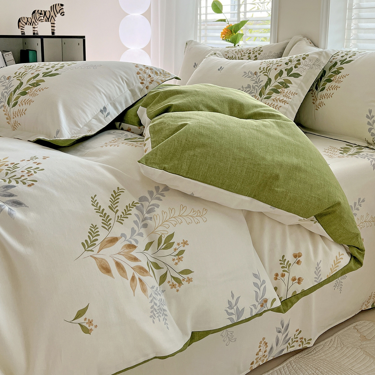 91家纺网 家纺一手货源 找家纺 （总）依庭 2025新款高克重全棉纯棉磨毛印花单被套