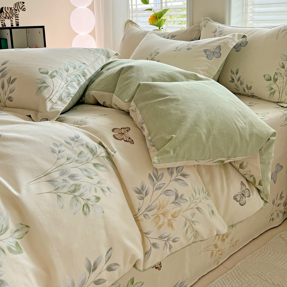 91家纺网 家纺一手货源 找家纺 （总）依庭 2025新款高克重全棉纯棉磨毛印花单被套