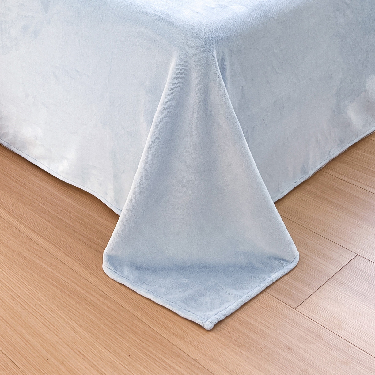 91家纺网 家纺一手货源 找家纺 如一 2025新款3D雕花牛奶绒单被套 蝴蝶-天蓝