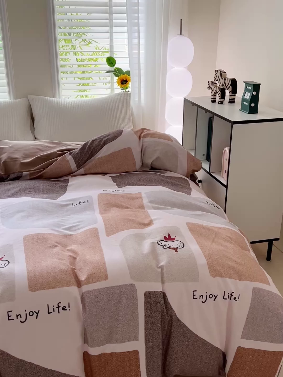 91家纺网 家纺一手货源 找家纺 依庭 2025新款高克重全棉纯棉磨毛印花单被套 红冠象