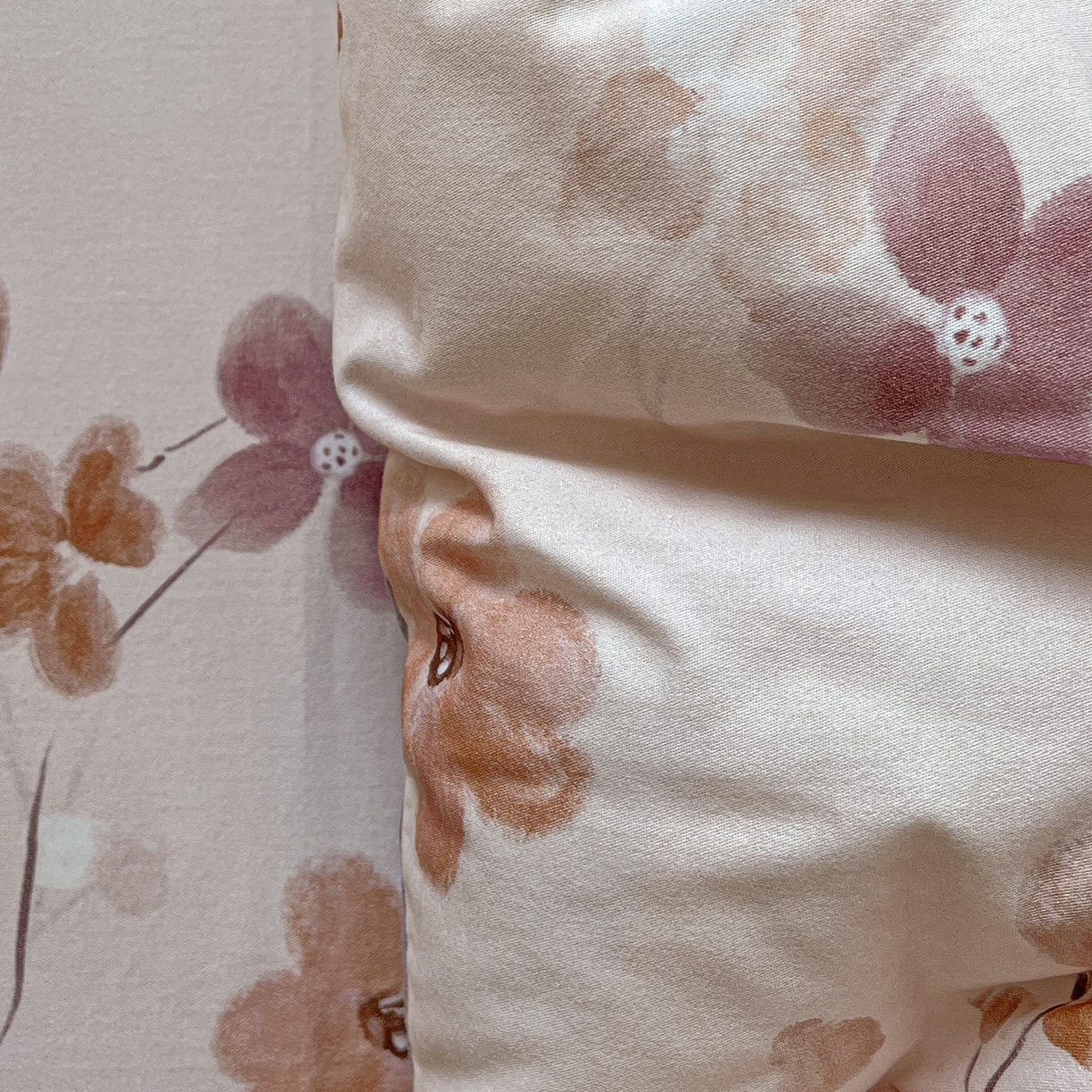 91家纺网 家纺一手货源 找家纺 依庭 2025新款高克重全棉纯棉磨毛印花单被套 惊鸿-粉