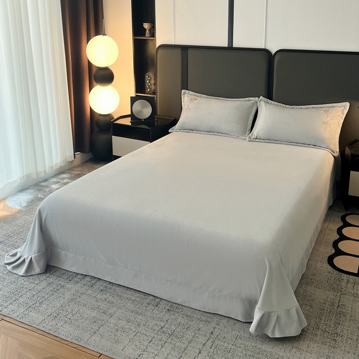 91家纺网 家纺一手货源 找家纺 梦莱斯 2025新款230克全消光刺绣牛奶绒配精美无纺布包装套件-玛奇朵玛奇朵-灰