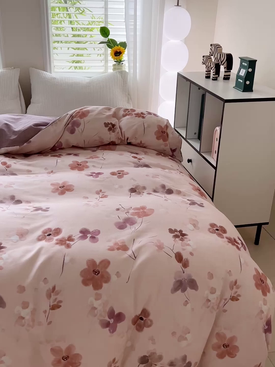 91家纺网 家纺一手货源 找家纺 依庭 2025新款高克重全棉纯棉磨毛印花单被套 惊鸿-粉