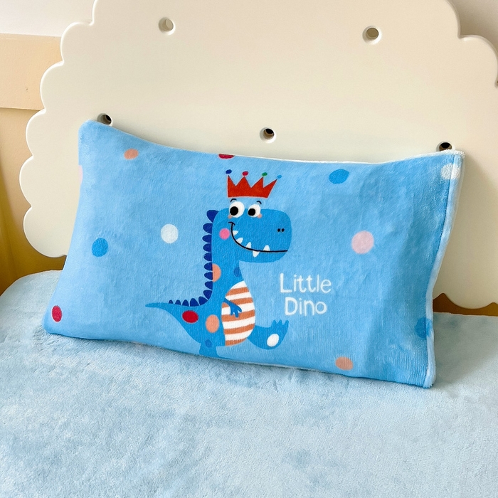 91家纺网 家纺一手货源 找家纺 （总）嗨生活 2025新款大版印花牛奶绒儿童枕套枕芯幼儿园枕套枕芯