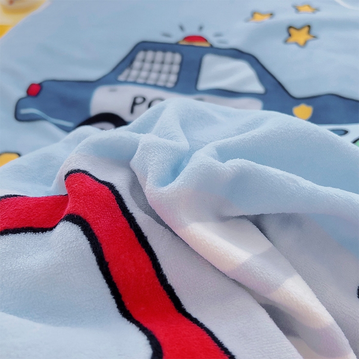 91家纺网 家纺一手货源 找家纺 嗨生活 2025新款大版印花牛奶绒儿童枕套枕芯幼儿园枕套枕芯 消防警车