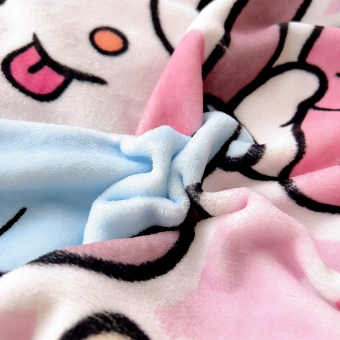 91家纺网 家纺一手货源 找家纺 嗨生活 2025新款大版印花牛奶绒儿童枕套枕芯幼儿园枕套枕芯 幸运女孩