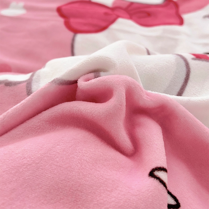 91家纺网 家纺一手货源 找家纺 嗨生活 2025新款大版印花牛奶绒儿童枕套枕芯幼儿园枕套枕芯 乖乖兔