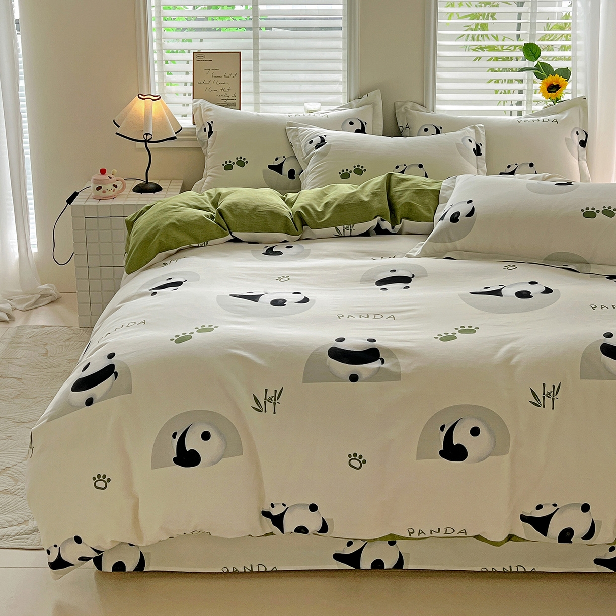 91家纺网 家纺一手货源 找家纺 依庭 2025新款高克重全棉纯棉磨毛印花单被套 萌宠